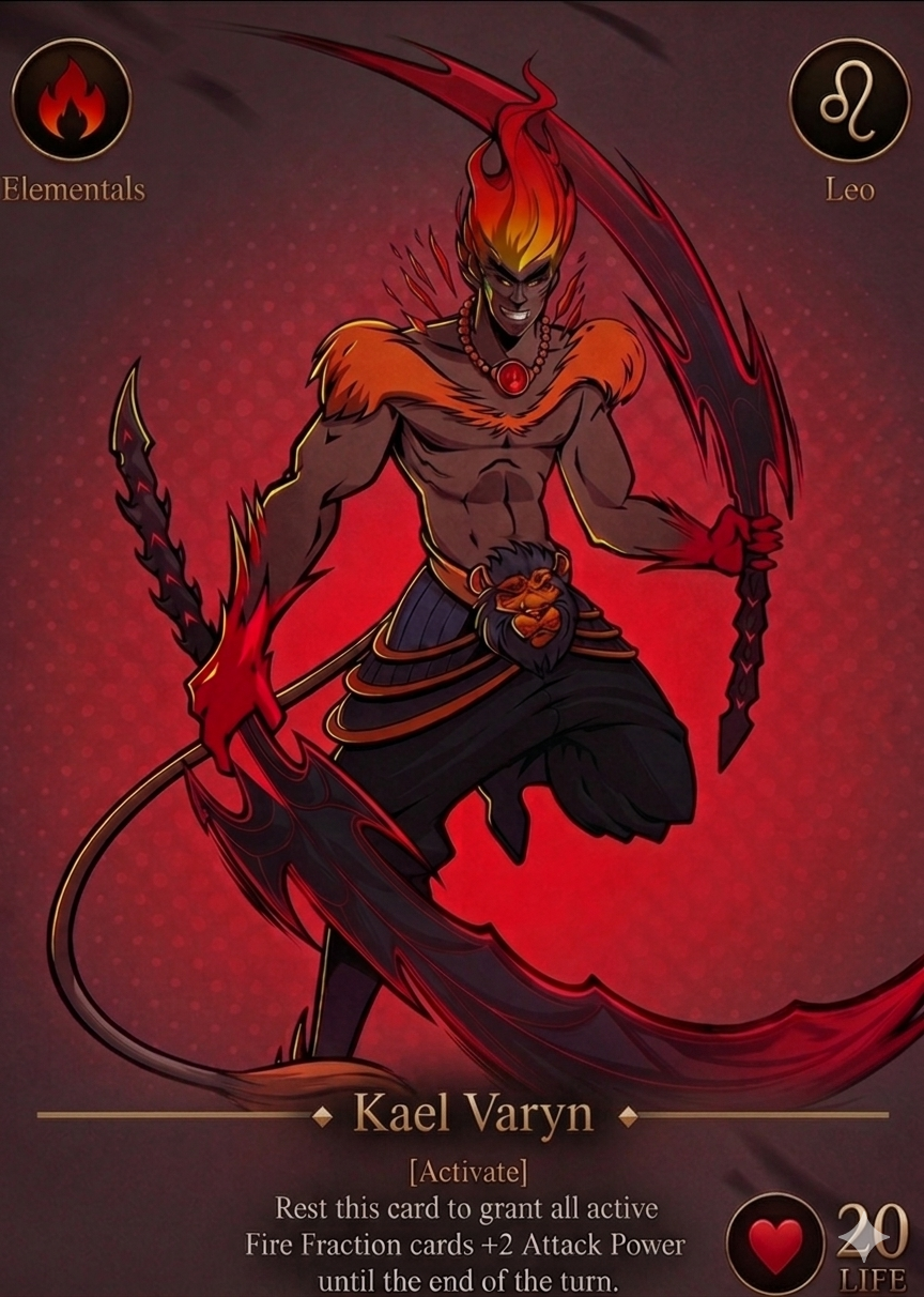 Kael Varyn — Elementals Leo trading card